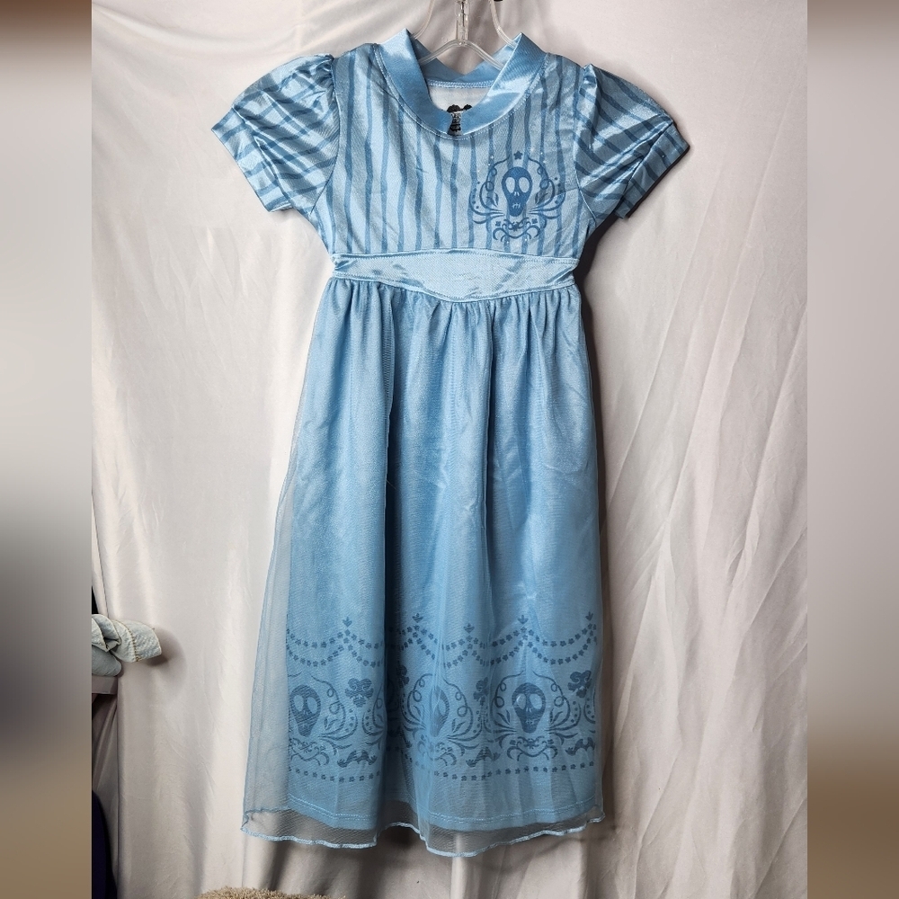 Girls' Beetlejuice Astrid Blue Dress-Up NightGown - Size XS - Picture 4 of 5
